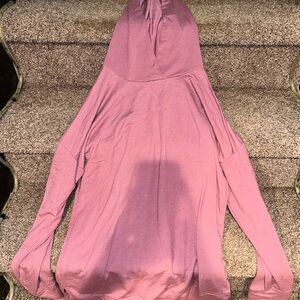 D&C Comfort Medium Blush Pink Light Weight Pullover Hoodie